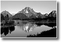 Grand Teton Reflection BW